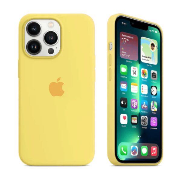Silicone Case For IPhone Model ( yellow )